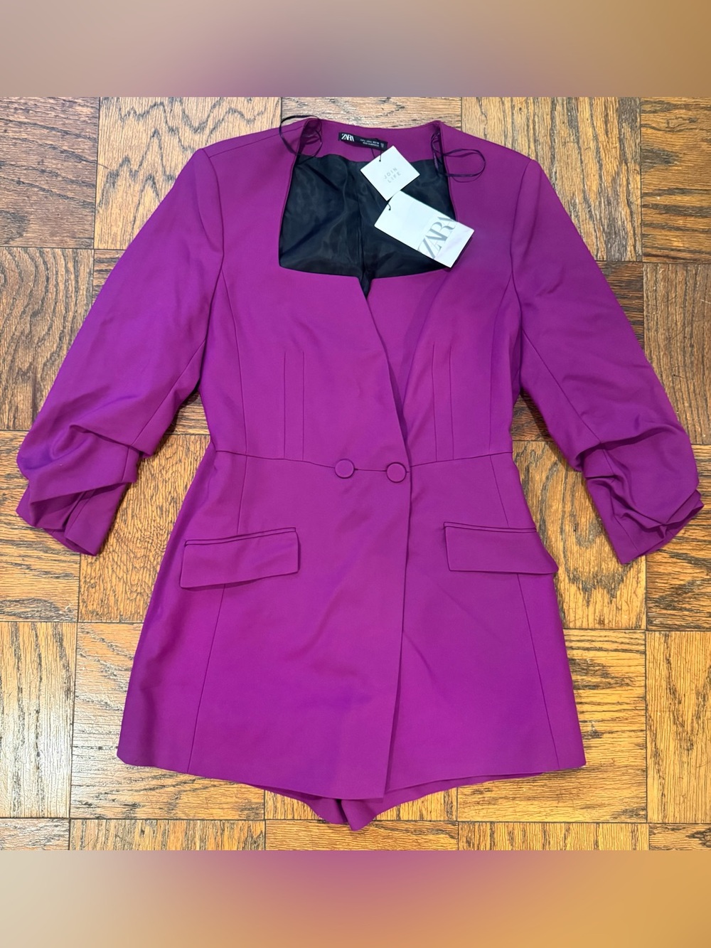Zara Purple Fitted Blazer Romper *blogger’s favorite*